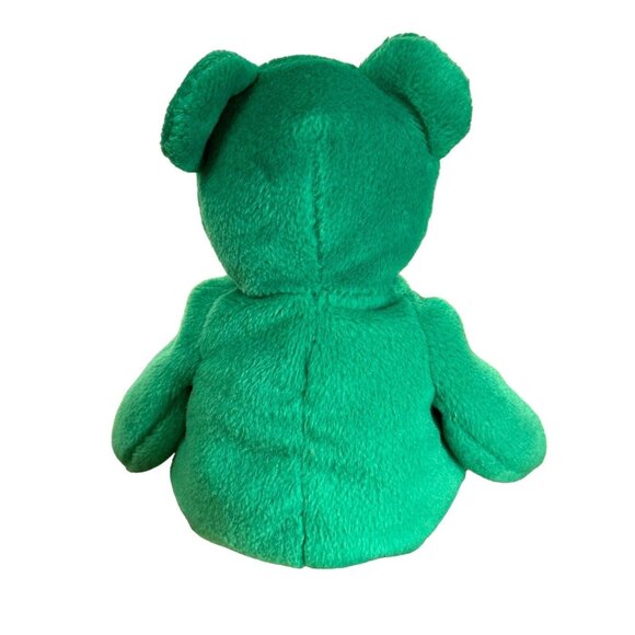 1997 TY Beanie Baby Erin Lucky Shamrock Green Bear Great Used Condition - Picture 4 of 8
